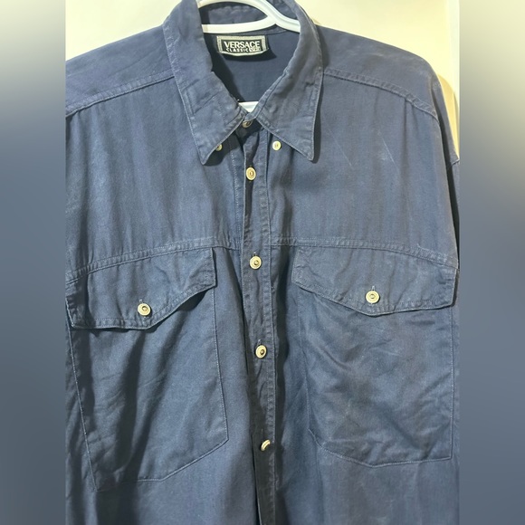 Versace V2 classic 90’s/early 2000’s work shirt, subtle luxury size large - Picture 5 of 16